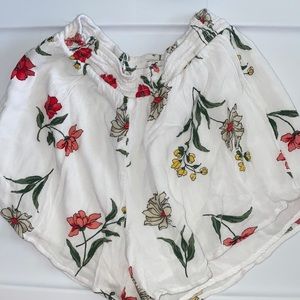 High waisted flowy shorts